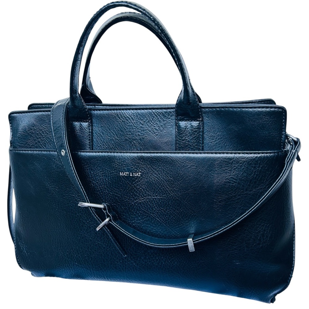 Matt & Nat Gloria Satchel – Black – Classic Vegan Leather